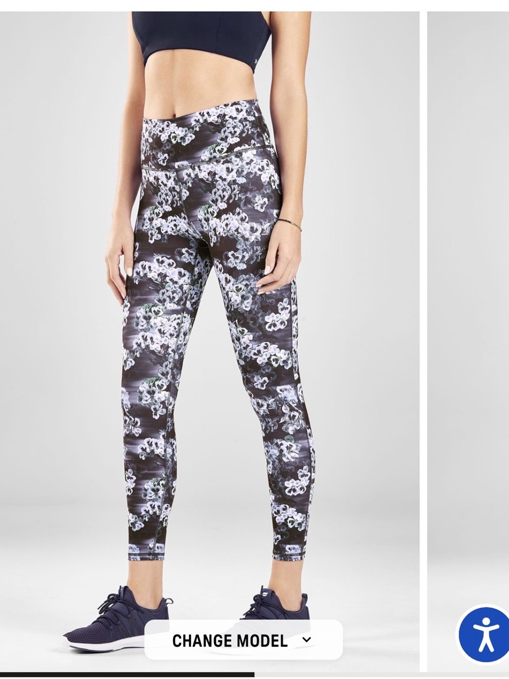 New Fabletics Define PowerHold High-Waisted 7/8 Legging XS